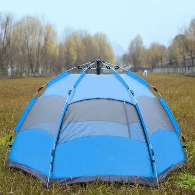 Tenda da campeggio per famiglie con tenda pop-up istantanea, 4