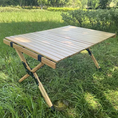 Tavolo pieghevole da picnic in bambù Tavoli pieghevoli da campeggio a 2 posti di alta qualità per esterni