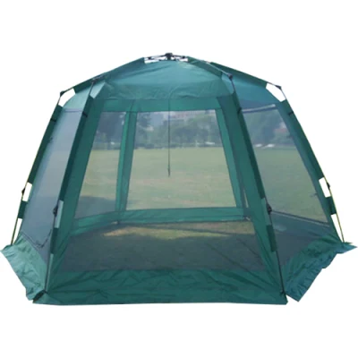 Tenda da campeggio portatile per esterni con zanzara temporanea esagonale a cupola