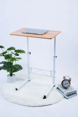 Yuhang Home Office Desk Tavolo mobile per computer portatile regolabile in altezza con ruote
